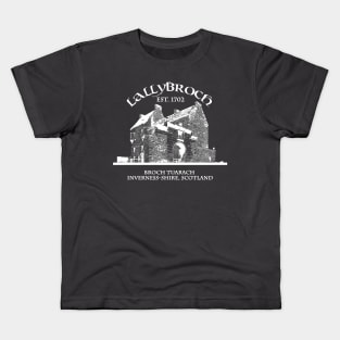 Lallybroch Outlander WHITE Kids T-Shirt